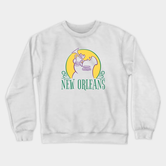 New Orleans Jazz Music Crewneck Sweatshirt by Cedric Hohnstadt